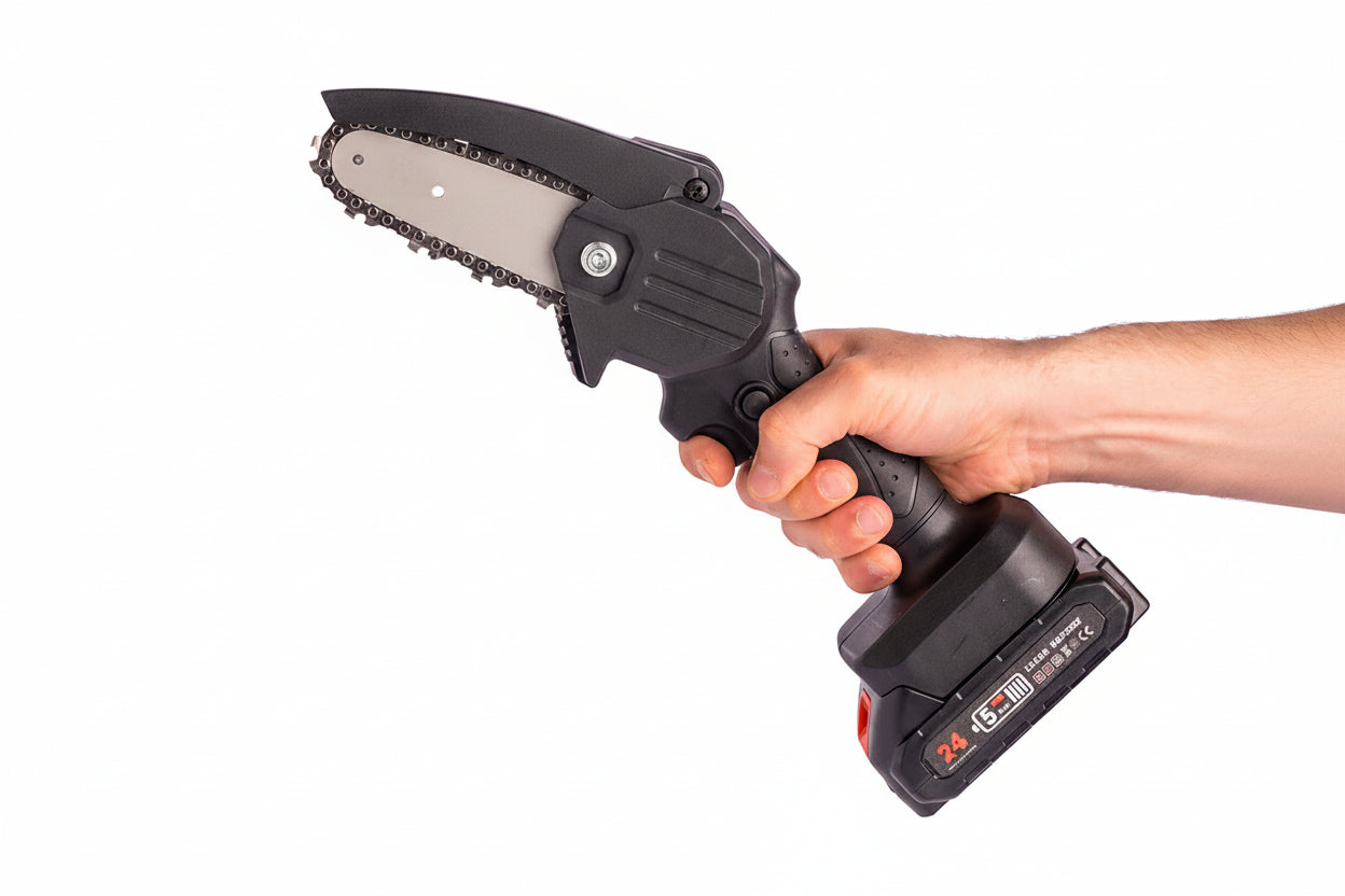 Motosega a batteria lama 4 pollici potatrice elettrica da giardino leggera 24V