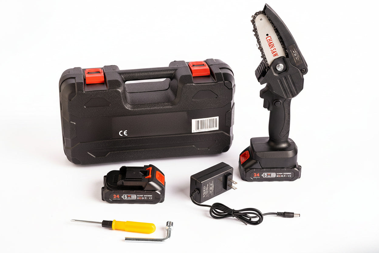 Motosega a batteria lama 4 pollici potatrice elettrica da giardino leggera 24V