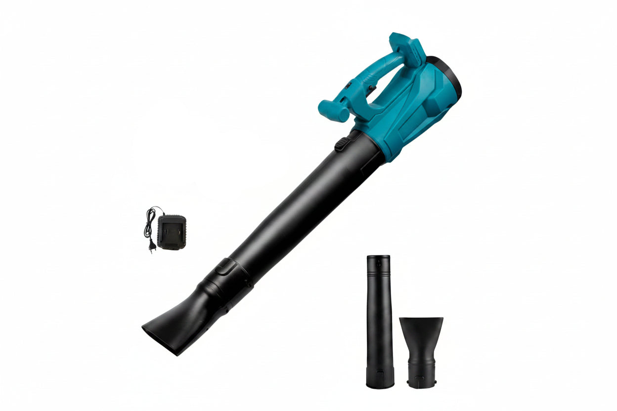 Soffiatore a Batteria Professionale Soffiatore per Foglie 2 Batterie 6 Velocita'