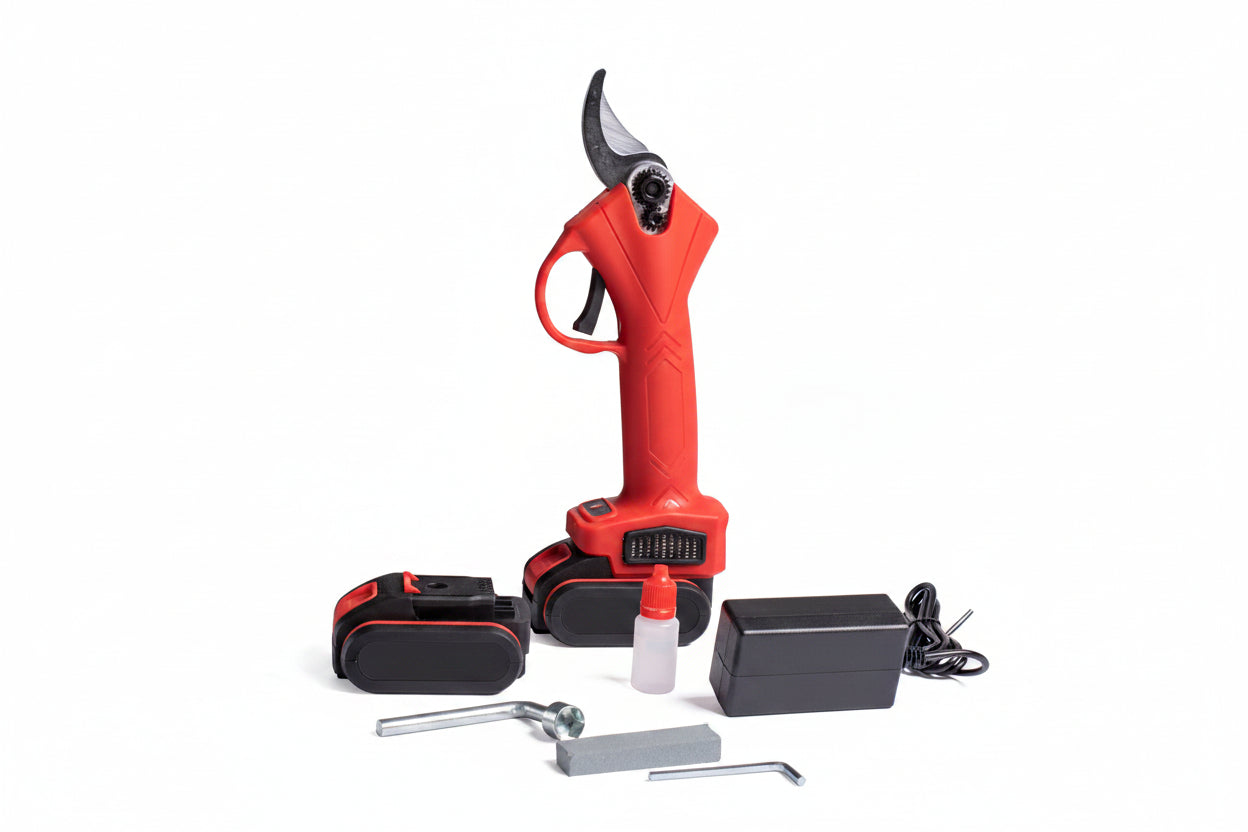 Forbici potatura elettriche 2 batterie caricatore valigetta e accessori