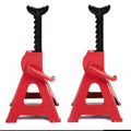 Coppia cavalletti 6 ton 9 livelli per auto con leva di sicurezza professionale
