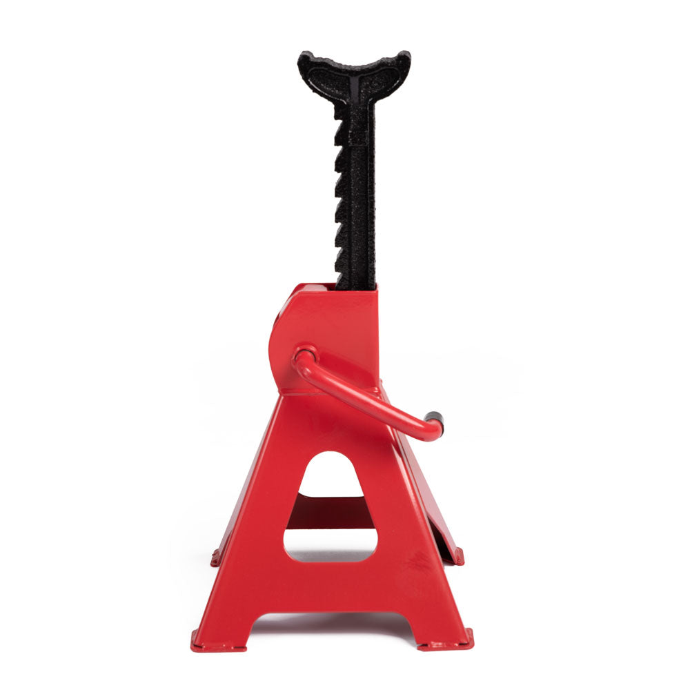 Coppia cavalletti 6 ton 9 livelli per auto con leva di sicurezza professionale