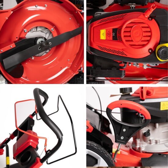 Tagliaerba a scoppio semovente 4in1 Tosaerba a benzina Motore 170cc Taglio 51cm