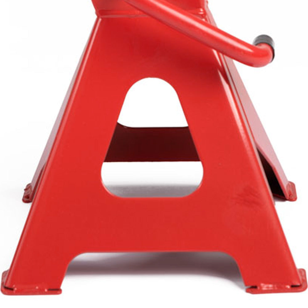 Coppia cavalletti 6 ton 9 livelli per auto con leva di sicurezza professionale