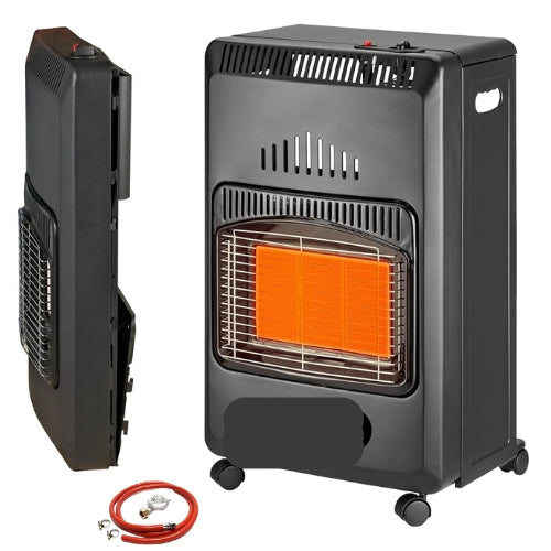 Stufa a Gas Richiudibile 4200W con 3 Livelli di Riscaldamento e 3 Potenze