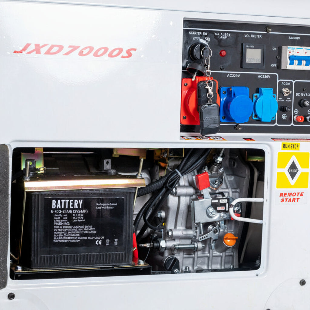 Gruppo Elettrogeno Generatore di corrente Diesel 5500W - 220V / 380V