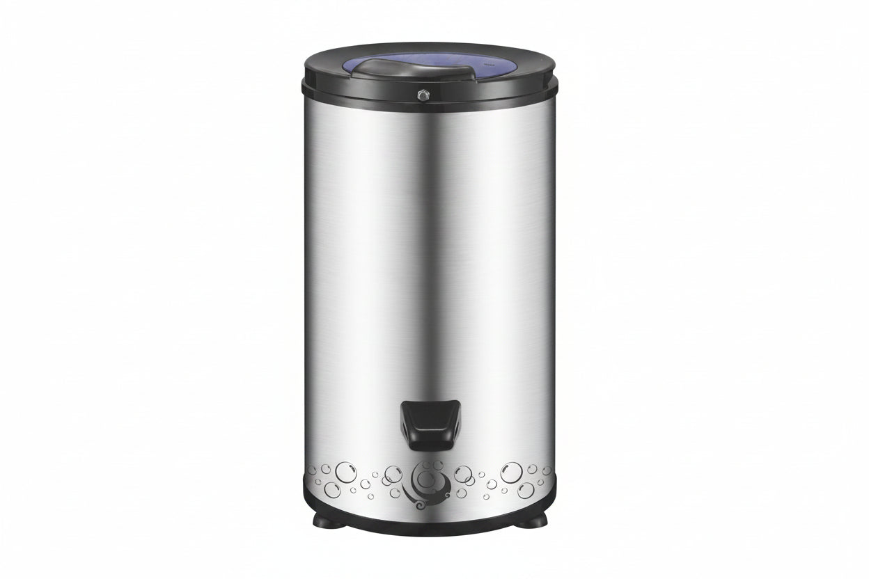 Asciugatrice Centrifuga Inox Asciugabiancheria Portatile Salvaspazio Silenziosa