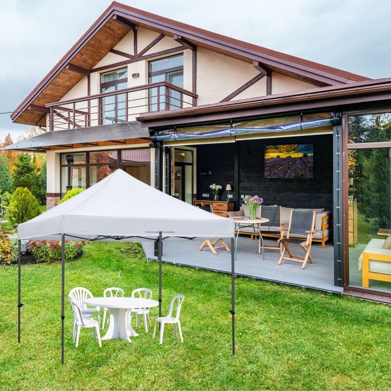 Gazebo Richiudibile 3X4,5 Mt in PVC Automatico in tessuto chiusura a fisarmonica