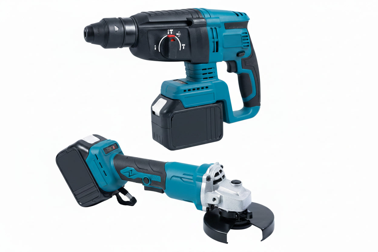 Kit 4 in 1 Avvitatore + Avvitatore a Impulsi + Smerigliatrice + Tassellatore 88V