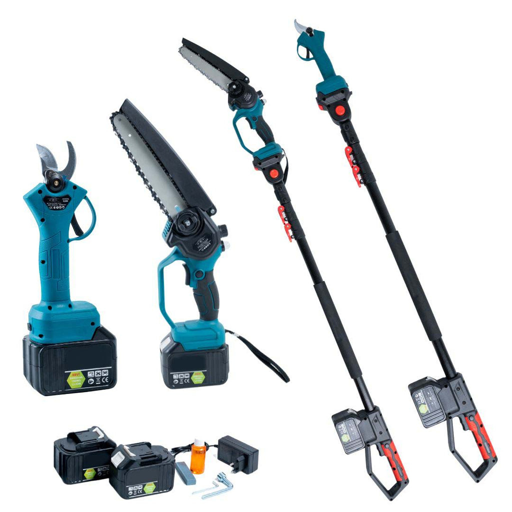 Kit Potatura Forbice da Potatura Motosega 8 Pollici con asta Telescopica