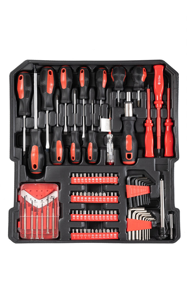 Set valigia utensili attrezzi da lavoro in cromo vanadio 849 pezzi trolley