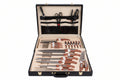 Set di posate ed accessori da 24 pezzi in acciaio inox manici in legno elegante