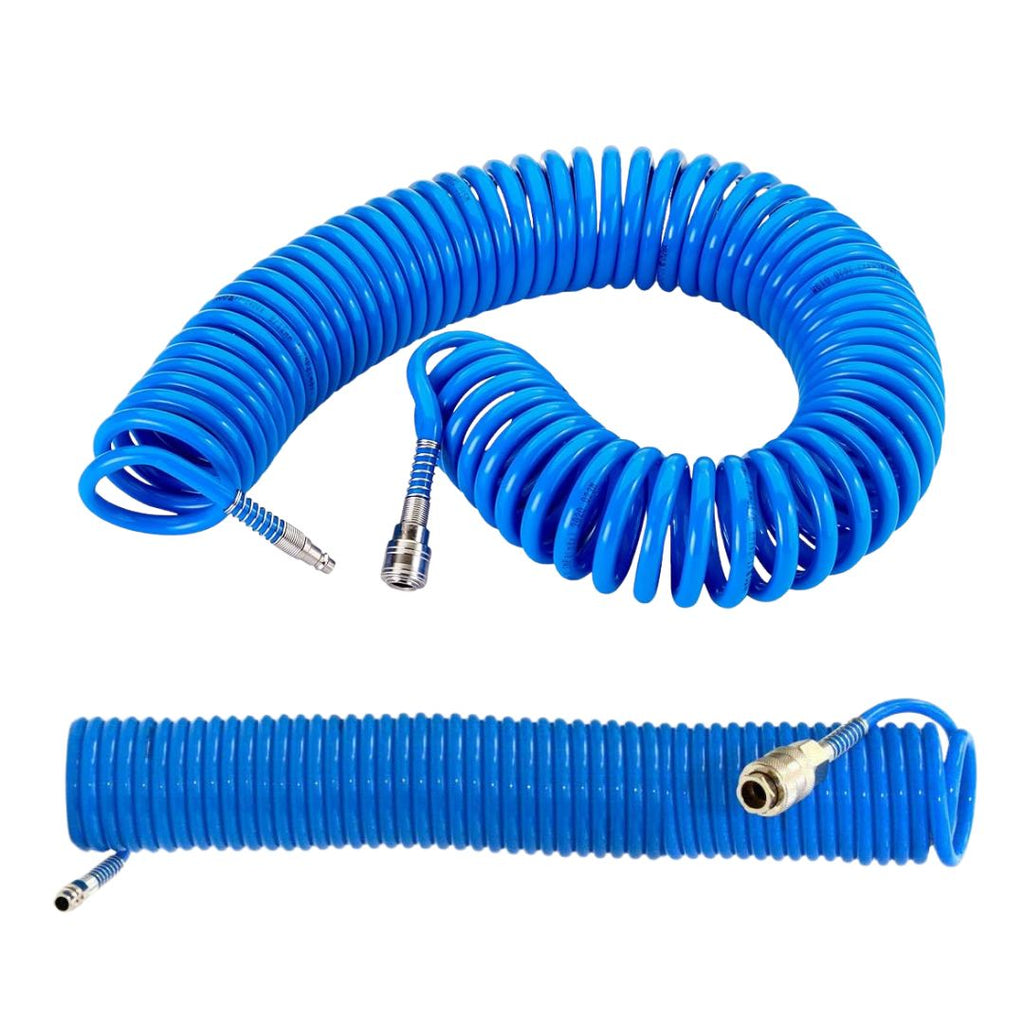 Tubo Aria Compressa 15/20 Metri Flessibile per Compressore Attacco Rapido