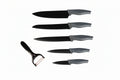 Set di coltelli piu' pelapatate colore carbon 6 pezzi di alta qualità