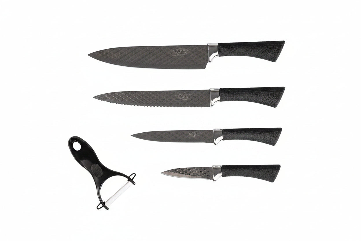 Set di coltelli piu' pelapatate stile moderno 6 pezzi di alta qualità