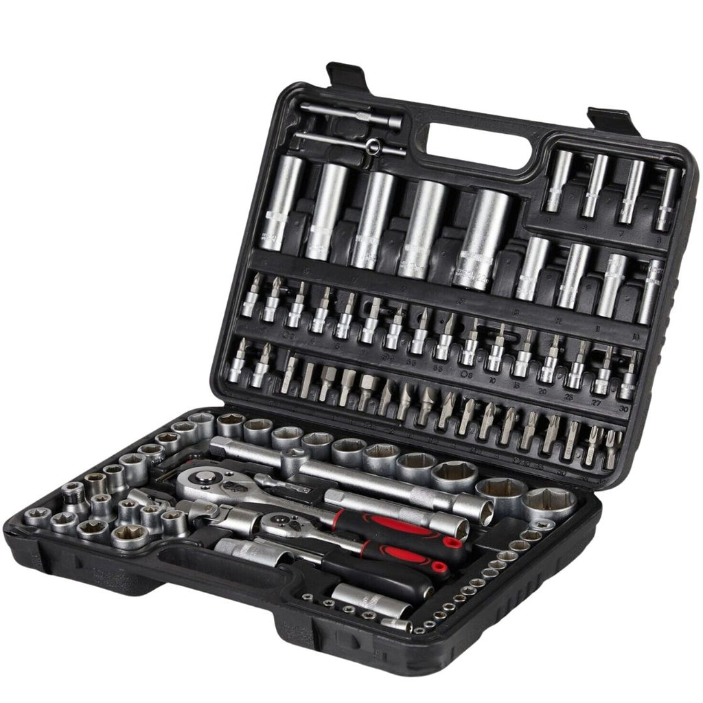 Set di Chiavi a Bussola con Cricchetto 108 Pezzi Professionale con Valigetta