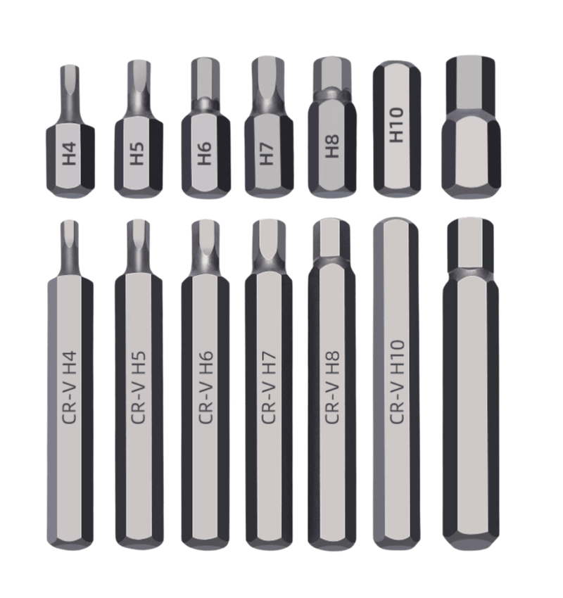 Set 40Pz Inserti Professionali Bussole Esagonali Torx Exa Xsn Lunghi Corti AMC CODICE: 40PCS-BITS