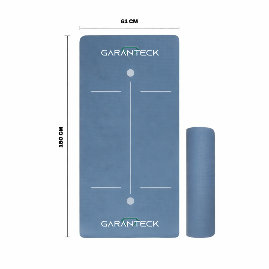 Tappetino Yoga in TPE Ecologico Doppio strato Antiscivolo 180x61 cm con Custodia