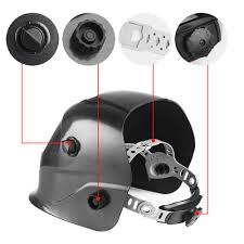 Casco per saldatore professionista 16 livelli UV, oscuramento variabile Din 9/13