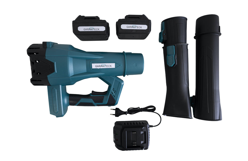 Soffiatore a Batteria Professionale Soffiatore per Foglie 2 Batterie 6 Velocita'